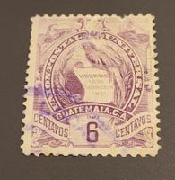 Guatemala 1895 Vogel alte briefmarke