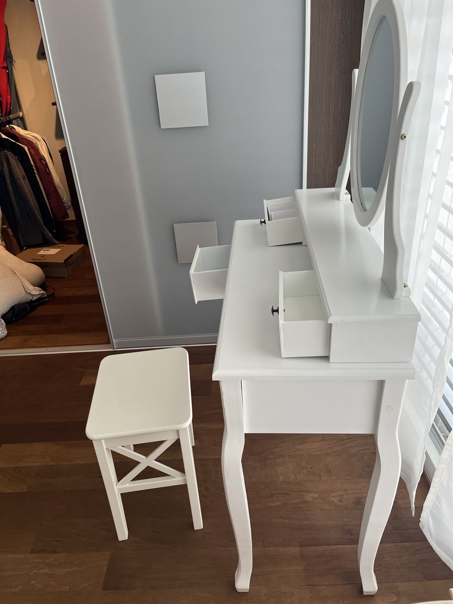 Tavoli da trucco: Schminktisch weiss mit Hocker – Usato da Meisterschwanden venduto da mat-drew 4