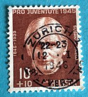 Nr.J 114 mit Vollstempel Zürich
