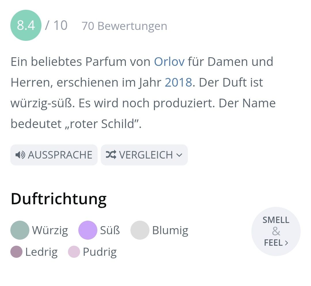 Parfum & Eau de Toilette: 2 ml RED SHIELD ORLOV EAU DE PARFUM ABFÜLLUNG – Neu (gemäss Beschreibung) aus St. Gallen von CaliSunshine 3