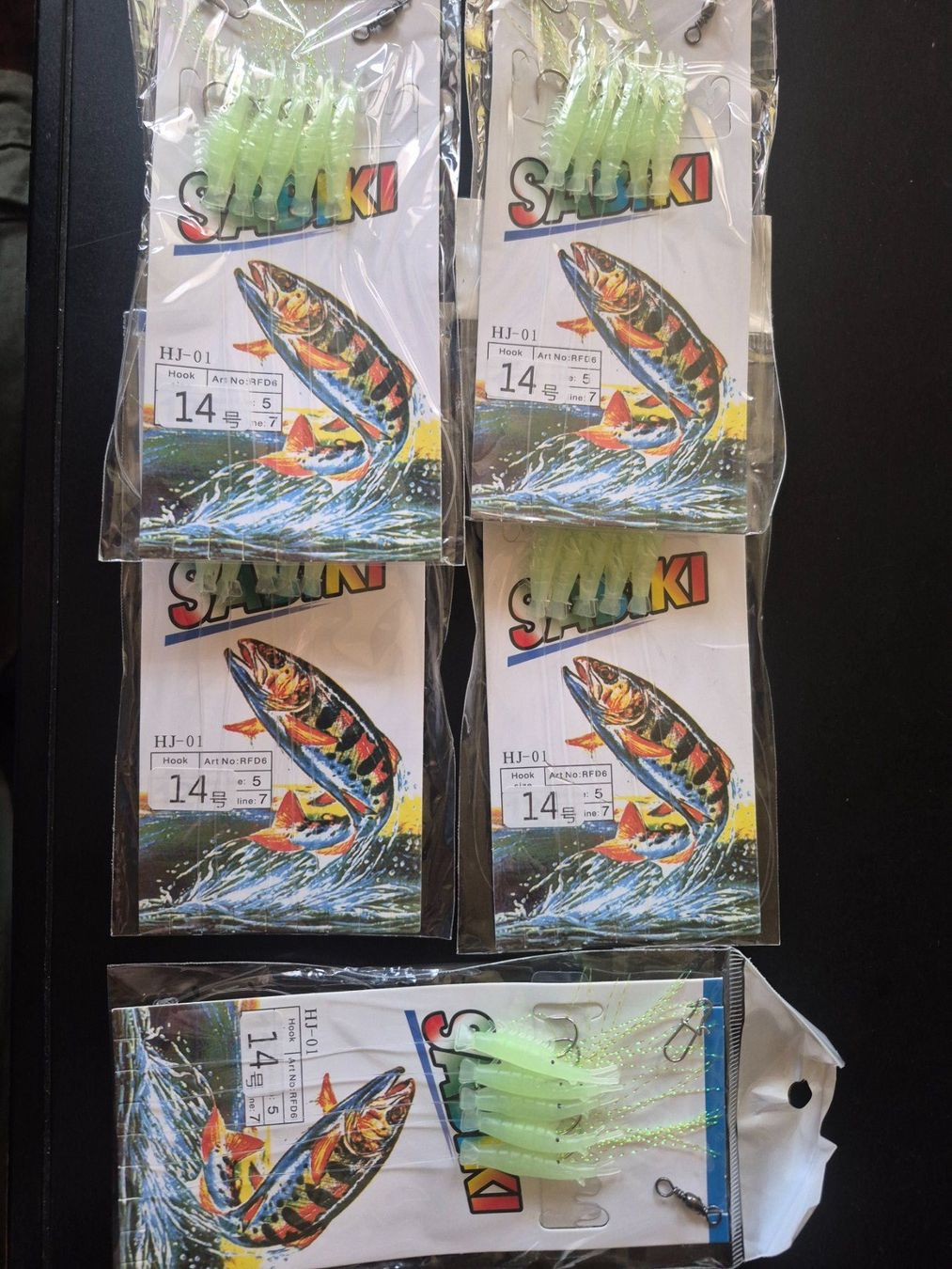 Esche: 5x Shrimps Sabiki – Nuovo e nell'imballaggio originale da Bigenthal venduto da FSB1