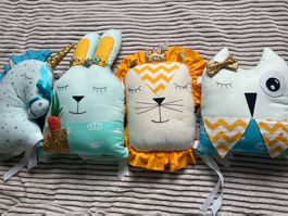 Babykissen Dekokissen Kissen🦄🦉🦁 🐰 🧸