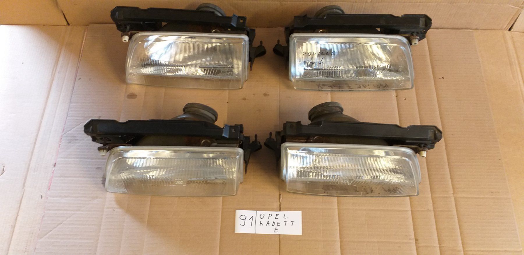 Opel Fari: OPEL KADETT  E  PHARES  /  SCHEINWERFER – Usato da cortébert venduto da rlv 1