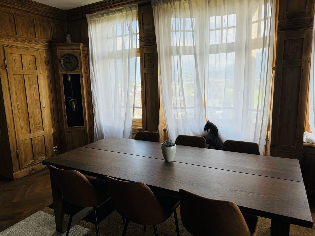 Ikea Tables: Tisch, Eichenfurnier braun, 220x100 – Neuf (Voir description) à Wollerau par bernet7