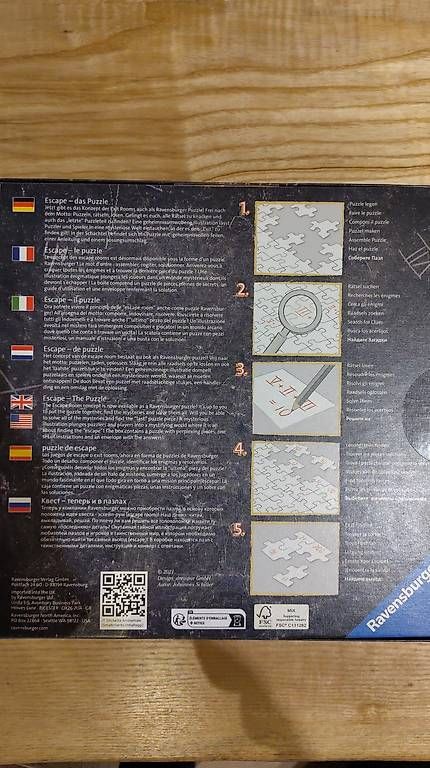 Puzzles: Puzzle escape Ravensburger – Gebraucht aus Champagne von jan_vcd5 1