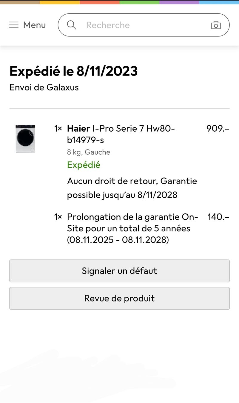 Haier Lavatrici: Lave-linge Haier avec garantie – Usato da Fribourg venduto da DavidCabrita 1