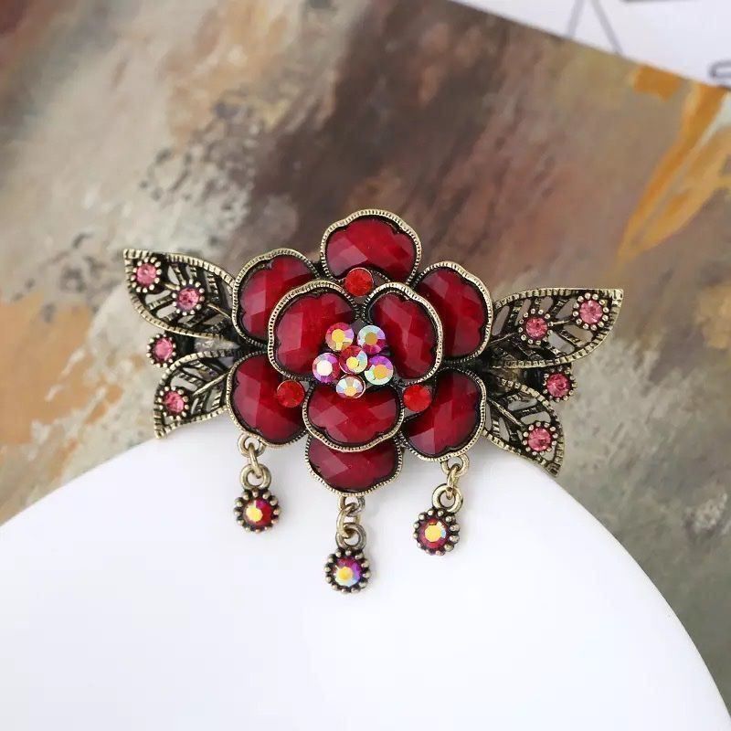 Accessori per capelli: Red Flower :: Hairclip – Nuovo (secondo la descrizione) da Horgen venduto da missistore 2