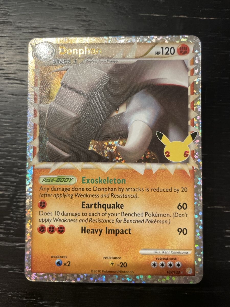 Pokémon Carte collezionabili: Pokemon celebrations Donphan 107/123 holo – Usato da Hugelshofen venduto da Suimosa