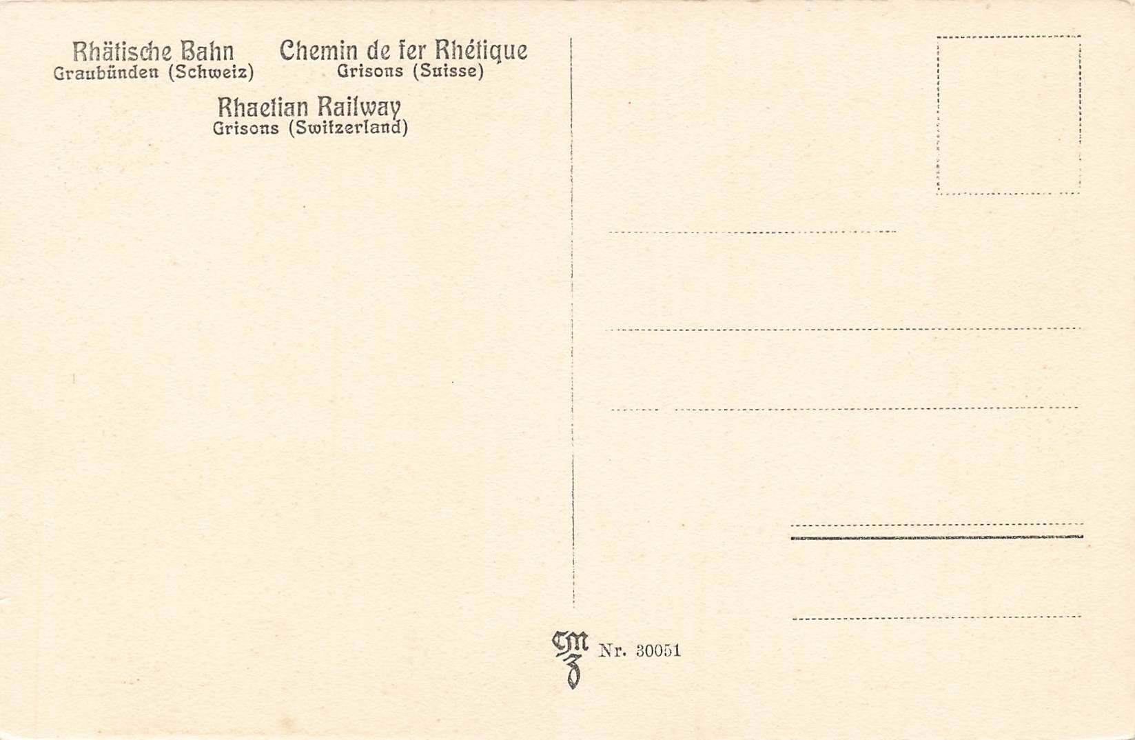 Cartoline postali: Schiers pratiqua chemin de fer rhétique – Usato da Biasca venduto da Blenio71 1