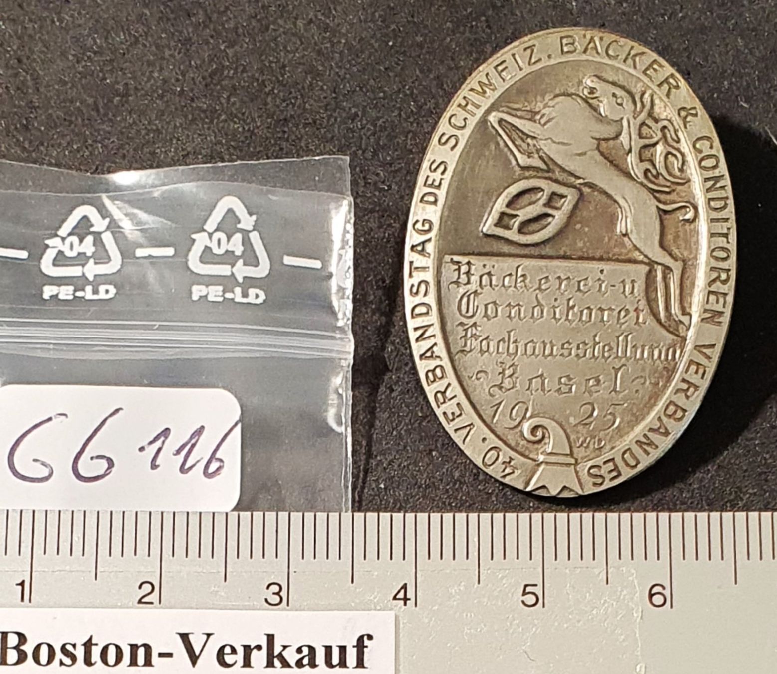 Plaquettes & Badges: GG116 - Brosche Schweizer Bäcker Conditoren Basel 1925 RAR – D'occasion à Reinach BL par Boston-Verkauf 2