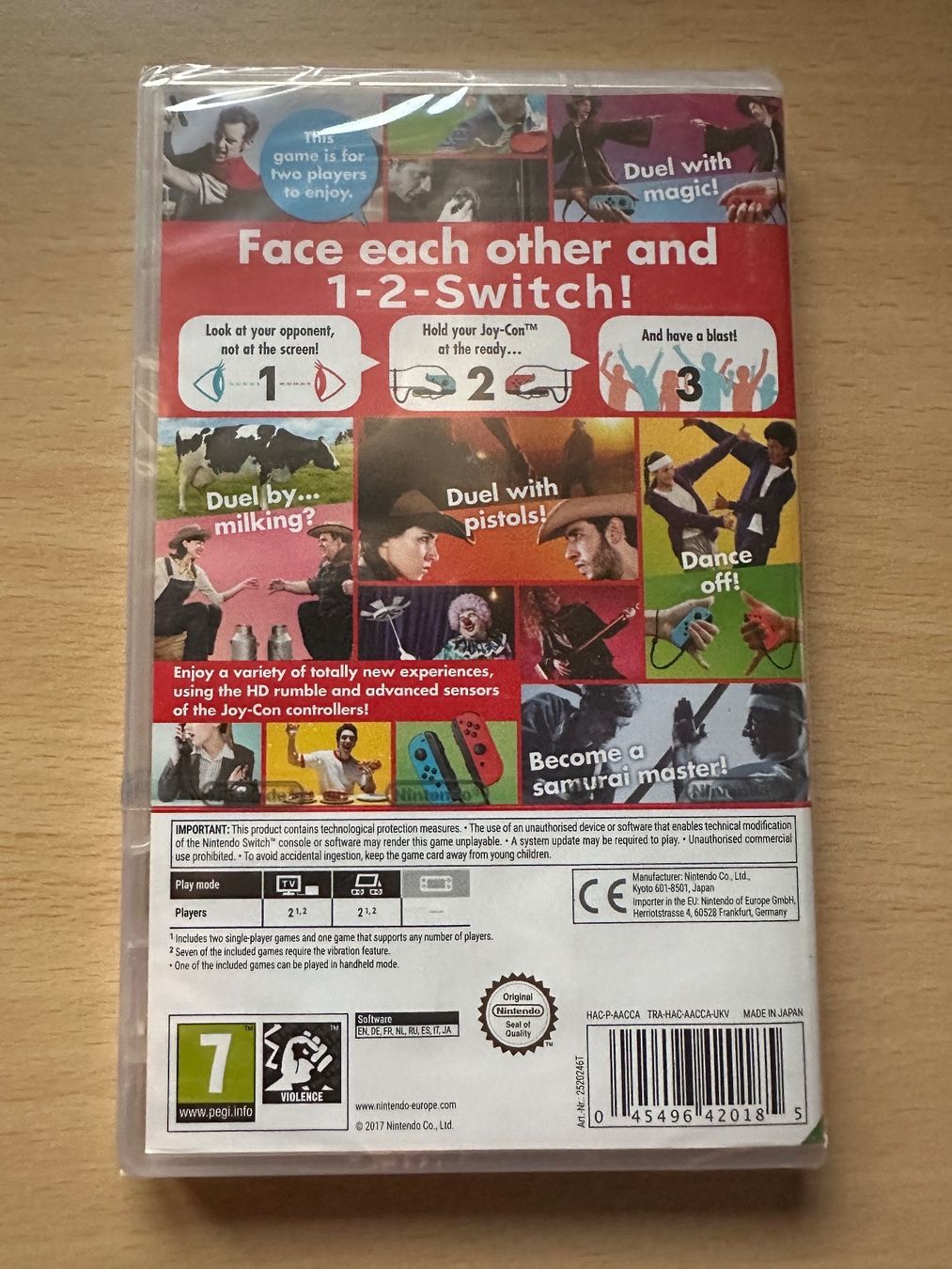 Nintendo Spiele: 1 2 Switch für Nintendo Switch Neu – Neu und originalverpackt aus Kestenholz von Mad18 1
