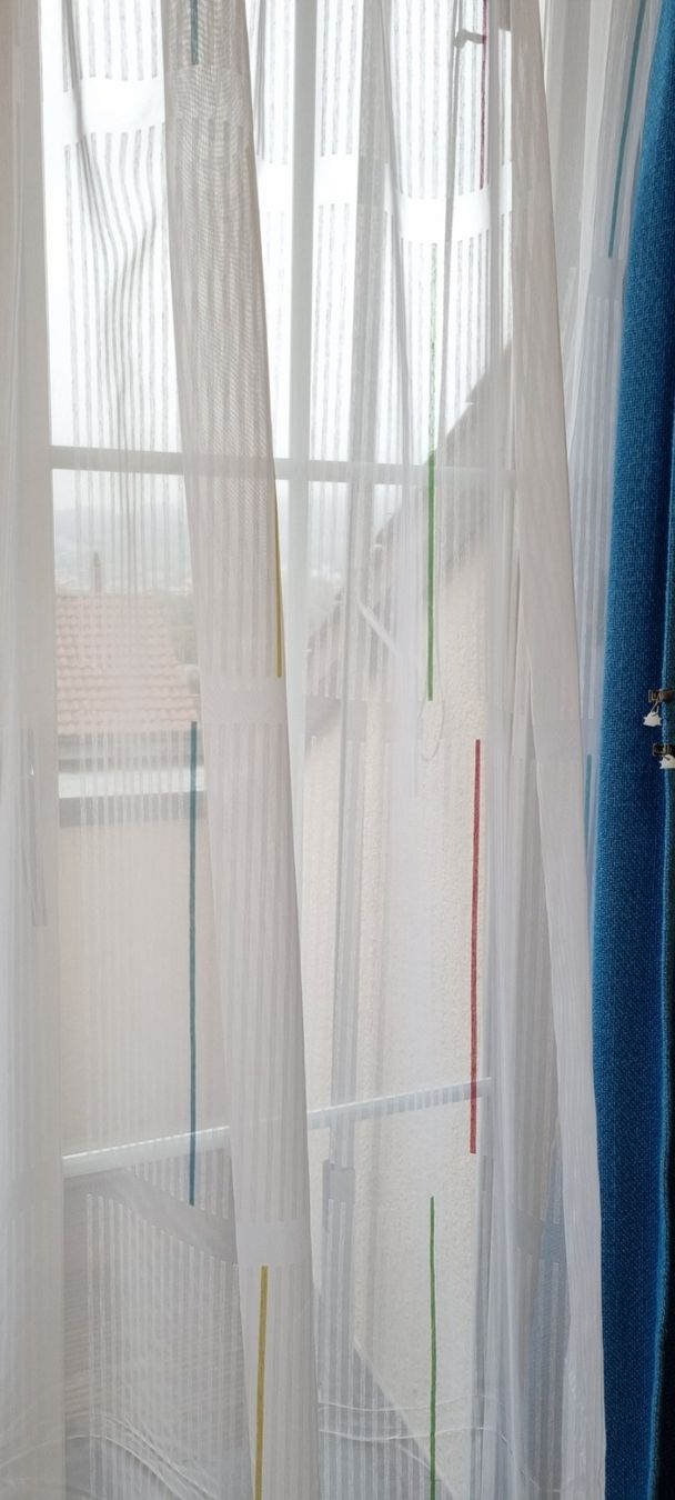 Tende: Vorhang weiss mit  Muster neu – Nuovo e nell'imballaggio originale da Geroldswil venduto da Agapanthus22 5
