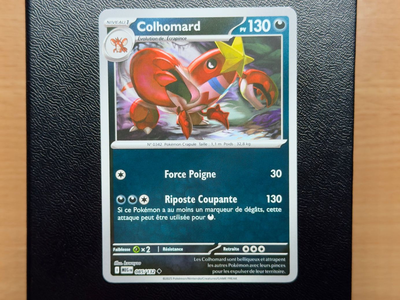Pokémon Carte collezionabili: Colhomard Reverse (085/132) - Méga-Évolution -ME01 - MEG FR – Usato da Chézard-St-Martin venduto da Kro_Cards