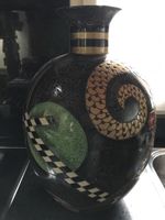 Bodenvase mit Schachbrettmuster Unikat