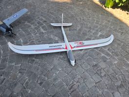 RC Segelflugzeug Multiplex Easy Glider Weiss D-KLDN 2m