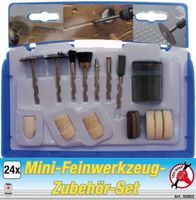 Mini-Schleifmaschinen Zubehör-Satz, 24-tlg. (z.B.für Dremel)