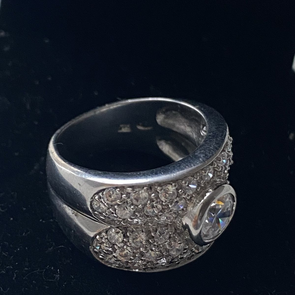 Anelli: Silber 925 Massiv funkelnder Solitär Band Ring – Nuovo (secondo la descrizione) da Givisiez venduto da dor_xb9k 2