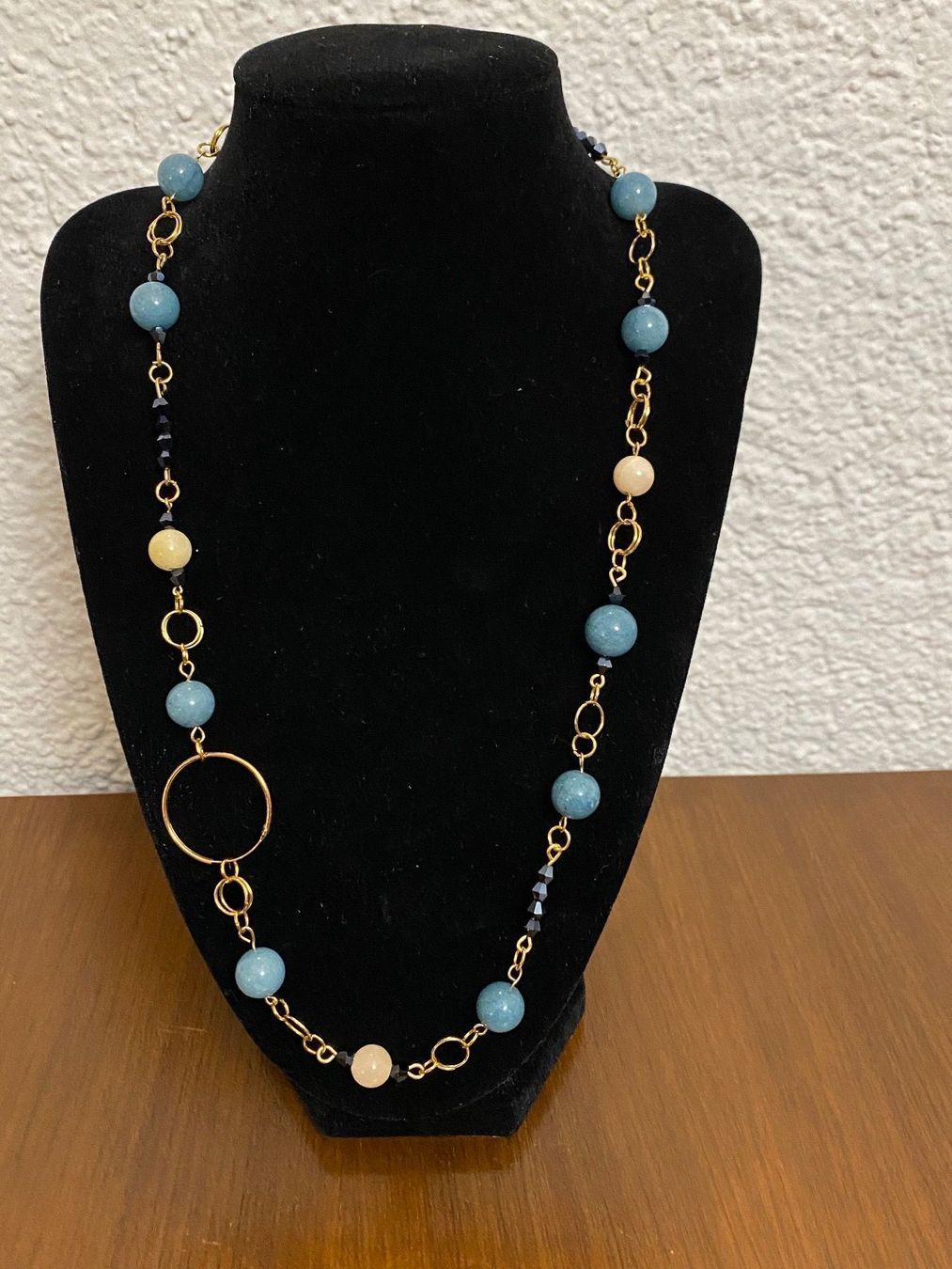 Catenine: Wunderschönes Collier - Halbedelstein - vergoldet - neu – Nuovo e nell'imballaggio originale da Luzern venduto da inf_c7r2 2