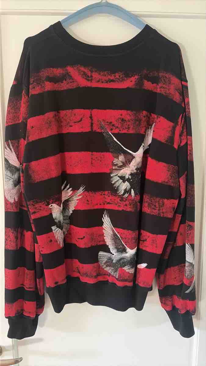 Amiri Maglioni & Felpe: Pullover Amiri Tauben-Print schwarz rot Grösse M – Nuovo (secondo la descrizione) da Zürich venduto da gilbert_co 1