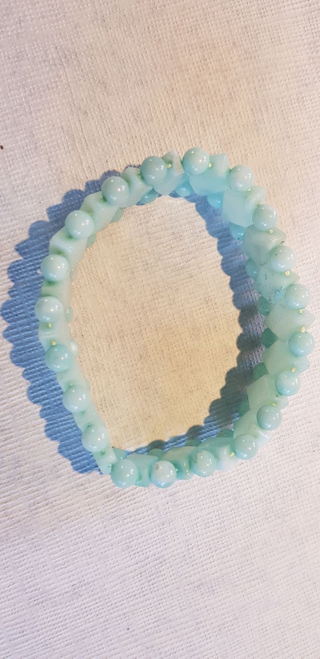Bracciali & Braccialetti: Schönes Armband Aquamarin in Hellgrün – Usato da Oberwil b. Zug venduto da Gto469 2