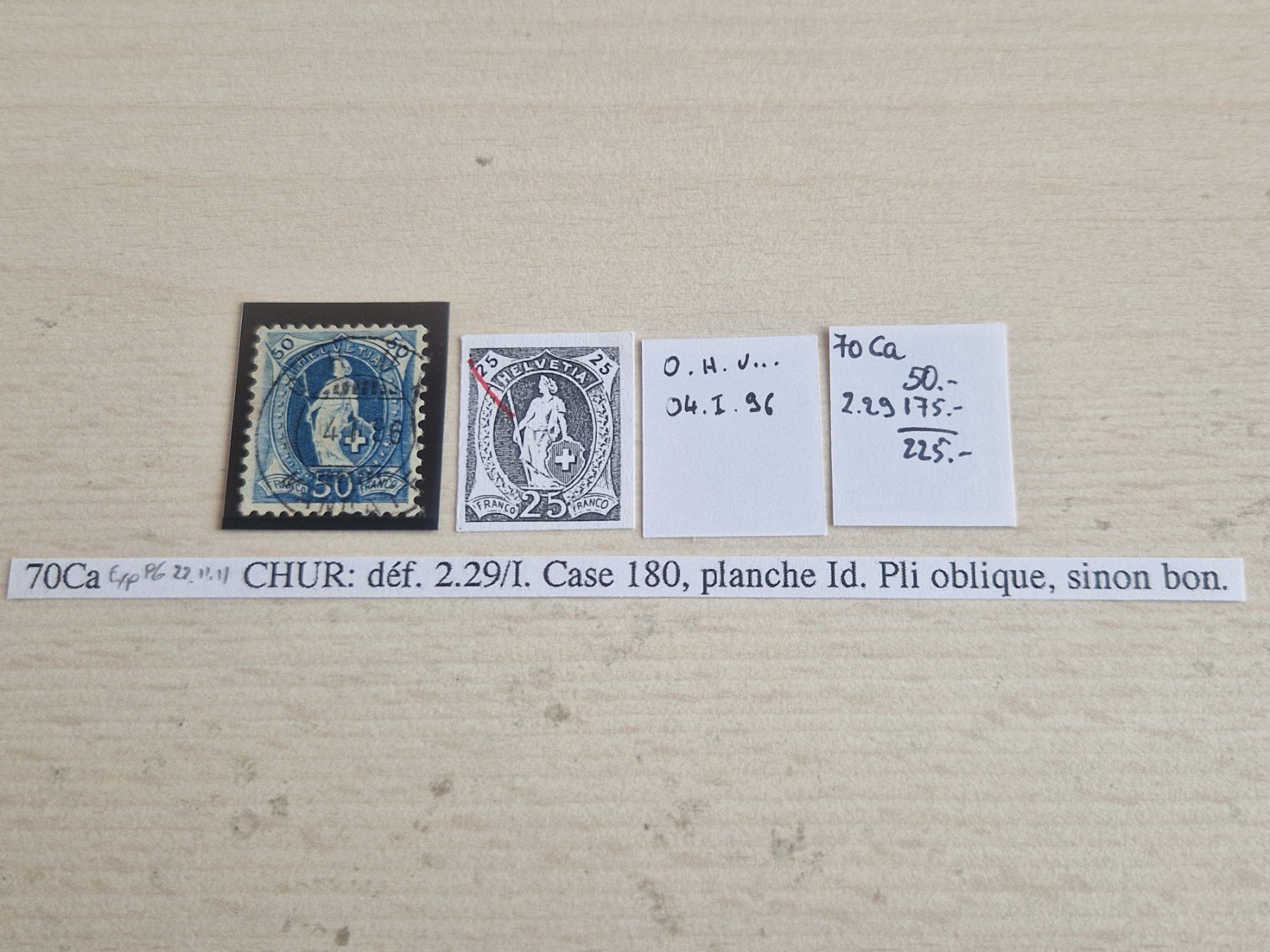 Tous les timbres: Stehende 70Ca, Top Plattenfehler 2.29/I, ab 1.- – D'occasion à Burgdorf par Glossy01