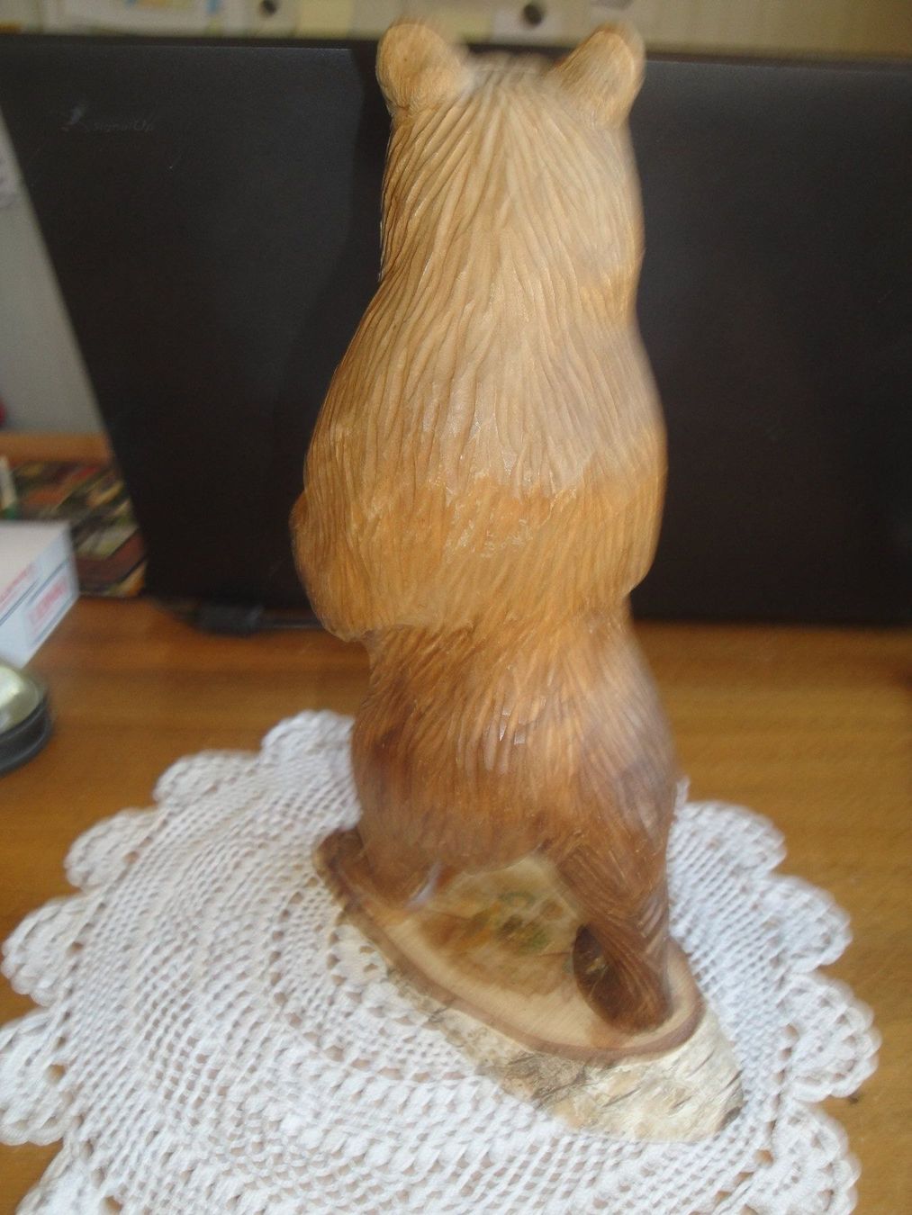 Articoli in legno: Bär Massivholz geschnitzt 25,5cm – Usato da Trachslau venduto da post35 3