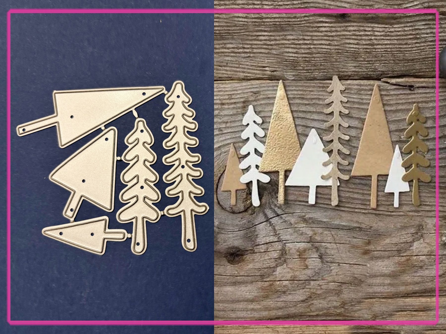 Schablonen: 5x Tannen / Weihnachtsbaum - Stanzschablone – Neu und originalverpackt aus Frenkendorf von jazzplatten
