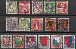 LOT Trachten / Wappen 1915-20 o lesbar SBK 510.-+ Top ab 1.-