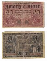 Darlehenskassenschein 20 Mark vom 20 Februar 1918