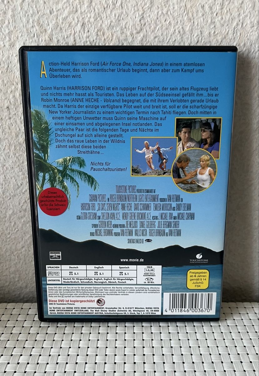 Tutti i DVDs: Sechs Tage Sieben Nächte - DVD – Usato da Flawil venduto da NiceT 1