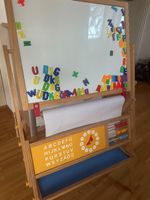 Kindermaltafel Holz mit Zubehör guter Zustand