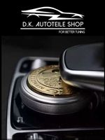Mercedes AMG Multimedia Taste Aufkleber aus Metall 47mm Neu