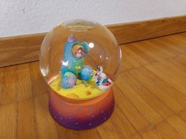 Diddl Schneekugel Diddl auf dem Mond