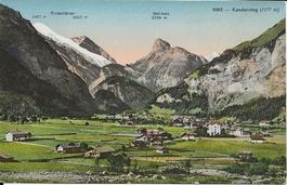 Kandersteg BE Dorf Berge Gletscher 1920 sehr gut erhalten