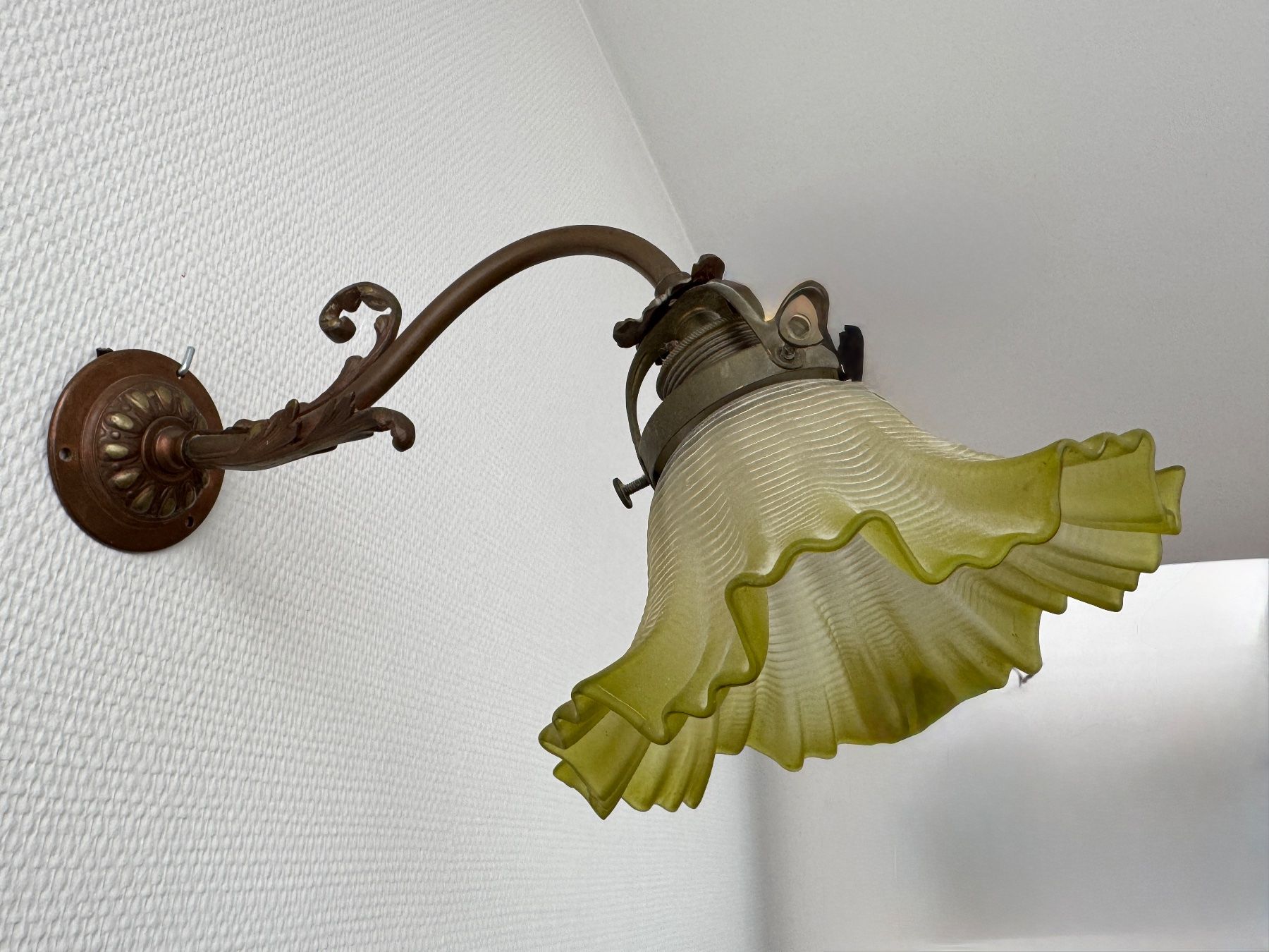 Lampade: Wandlampe mit Glasschirm Jugendstil – Usato da Egg b. Zürich venduto da chantilly-lace 7