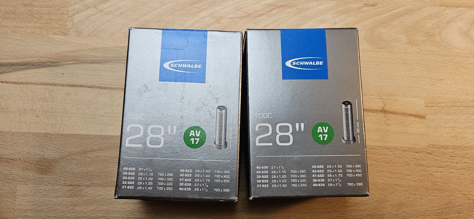 Ersatzteile: Fahrradschlauch 700C 28'' – Neu und originalverpackt aus Richigen von J.Krebs1475