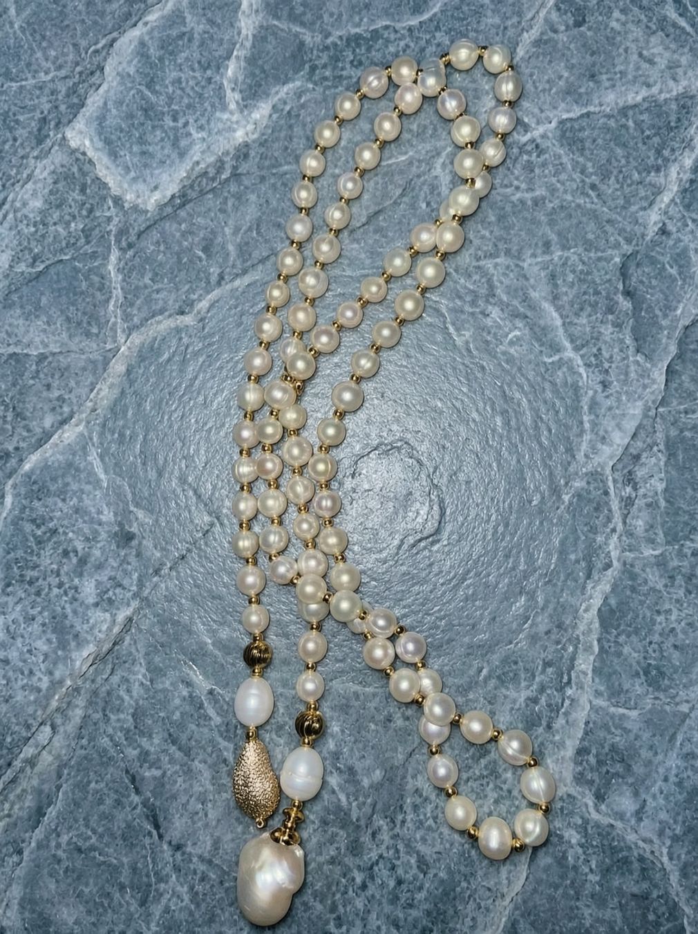 Ketten: Sautoir Collier perles keshi – Neu und originalverpackt aus St-Maurice von Sandrinette123 1