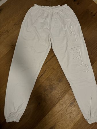Jilvan Helen Jogginghose, Gr. M, Weiss mit Stickerei