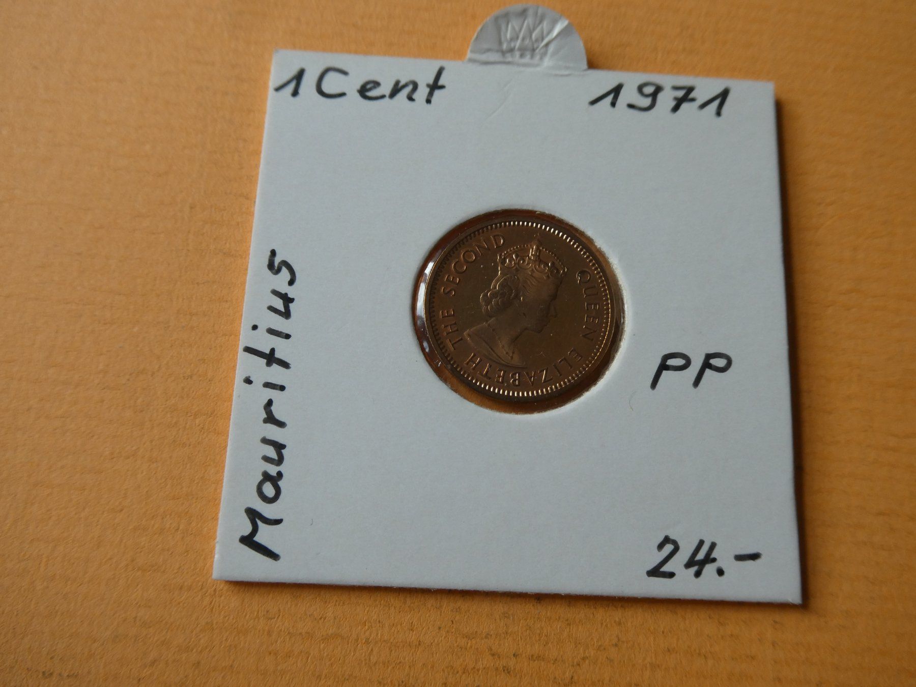 Tutti le monete: Mauritius 1971,   Cent   PP. – Usato da Hinterforst venduto da Rohusri