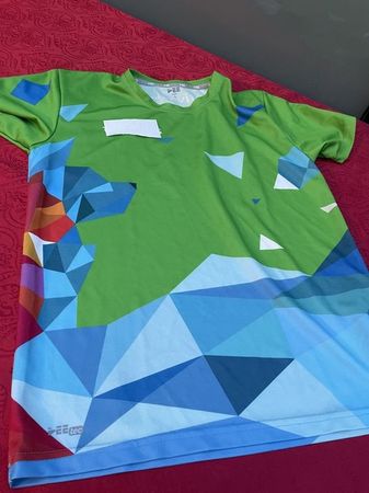 Herren Sport T-Shirt (Firmen Logo (abgedeckt) S