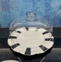 Kuchenbehälter Teller Glas Patisserie Essteller Kuchenteller
