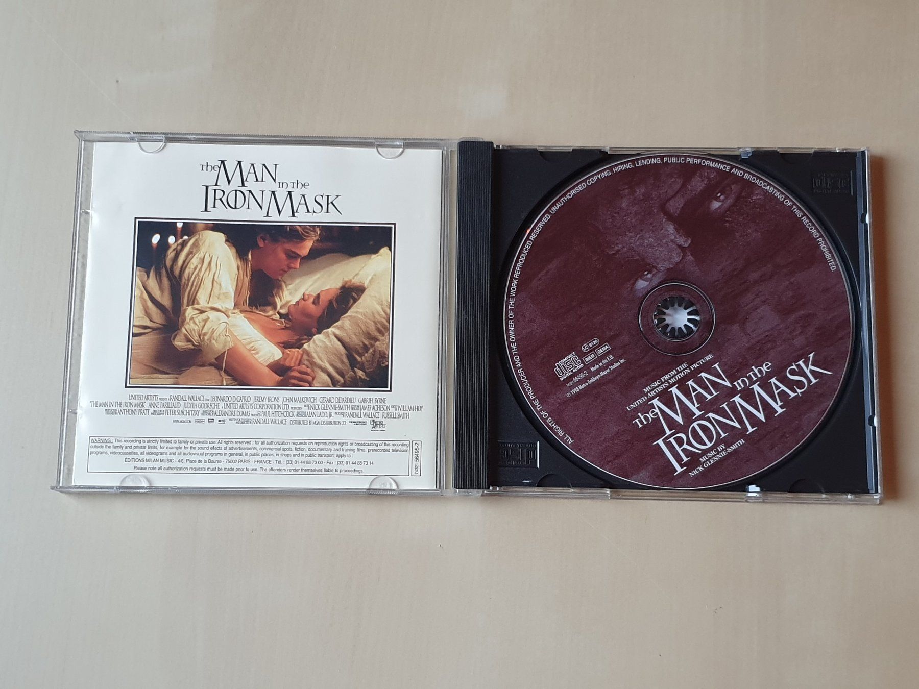 CDs: The Man in the iron Mask OST – D'occasion à Stansstad par collectorsshop 2