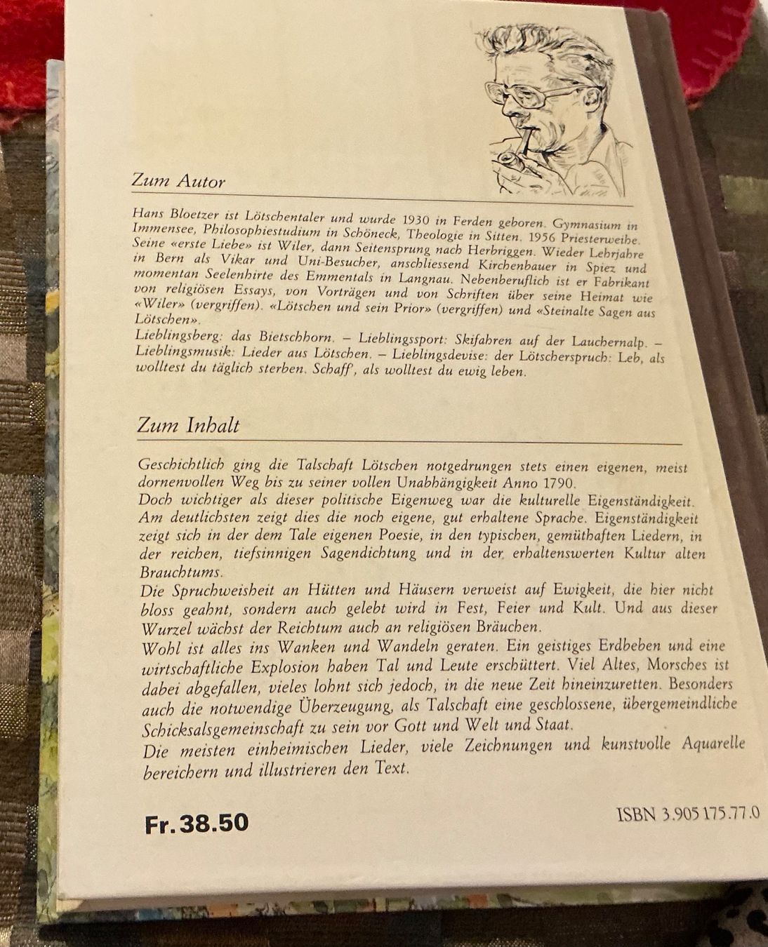 Libri: Lötschental "Der Kanton Lötschen" sig H. Blötzer – Usato da Naters venduto da seidengut 9