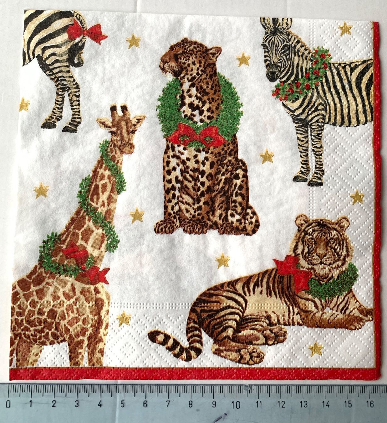 Tovaglioli: NEU Serviette Wildtier Afrika Tiger Zebra – Nuovo (secondo la descrizione) da Auenstein venduto da mar_8mxd 1