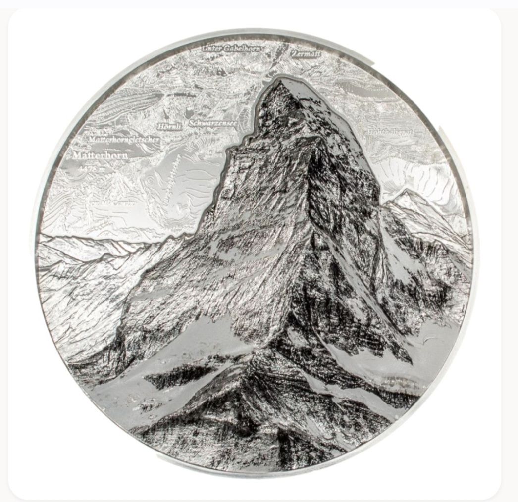 Tutti le monete: Silbermünze CIT Matterhorn 2 Kilo – Nuovo (secondo la descrizione) da Greppen venduto da hploetscher