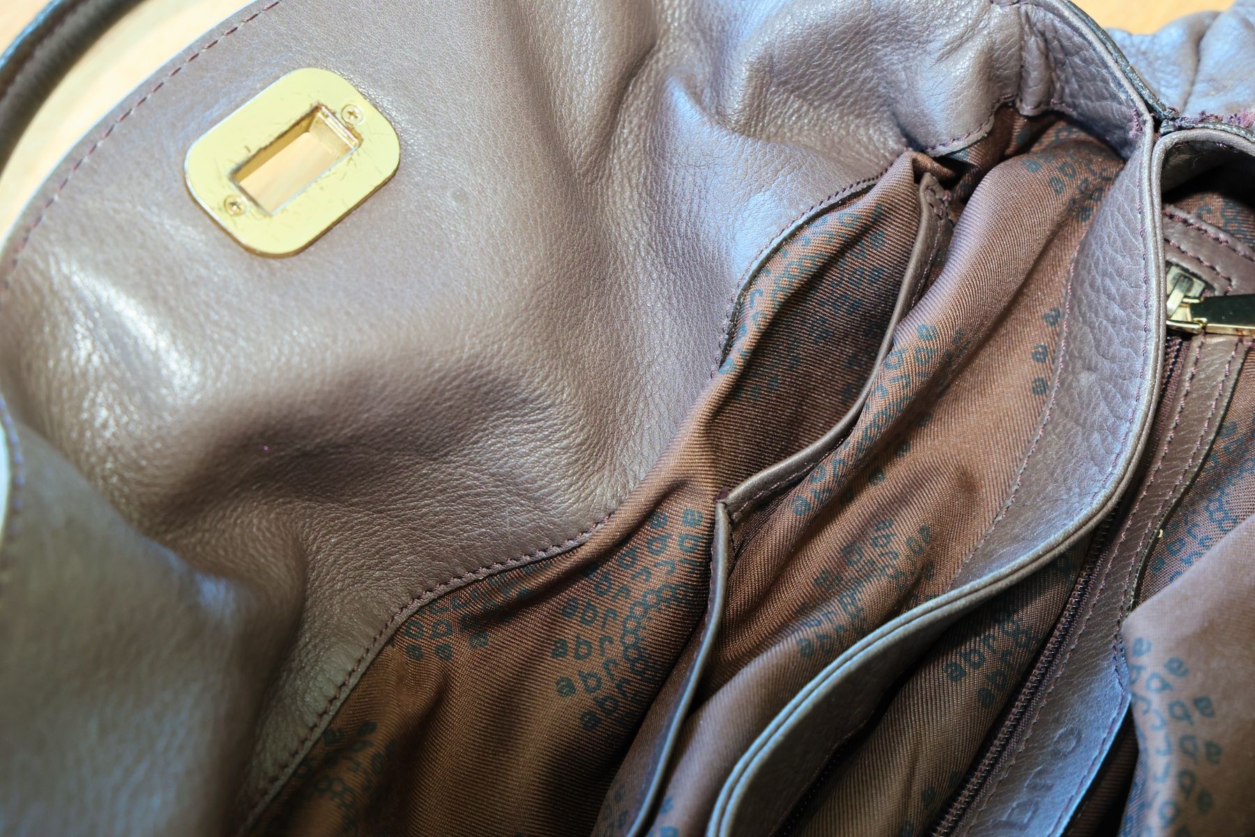Abro Borse da donna: Abro Damenhandtasche Echtleder braun – Nuovo (secondo la descrizione) da Savognin venduto da Caneos 6
