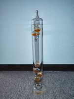 Original Glasi Hergiswil Galilei-Thermometer aus Glas
