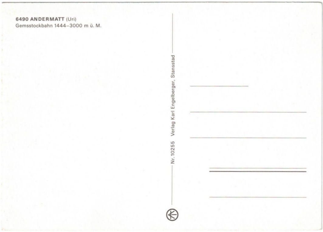 Cartoline postali: Andermatt - 4 Bild AK – Usato da Binningen venduto da Mountainrider 1