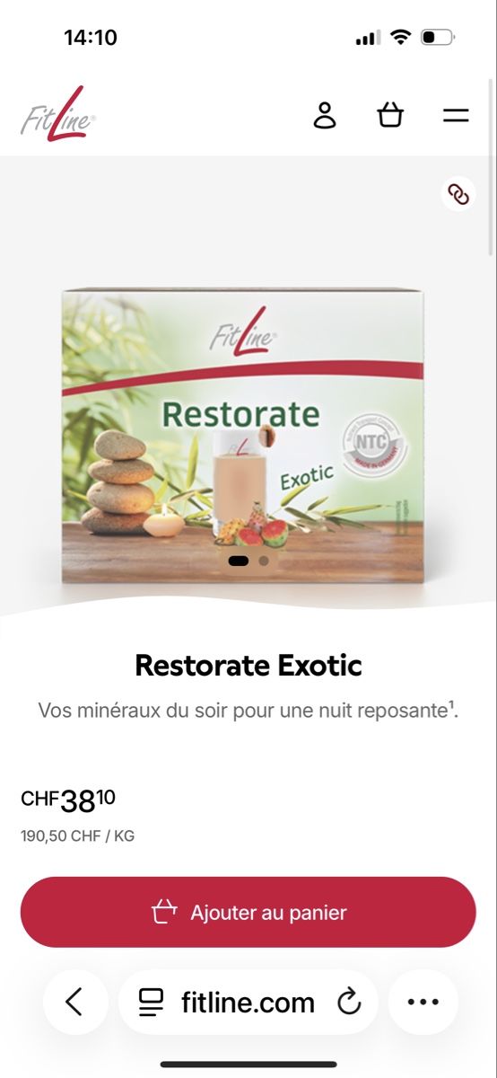 Fitline Aliments & Spécialités: 2x Fitline Restorate exotic – Neuf avec emballage d'origine à Châbles FR par Chanao 2