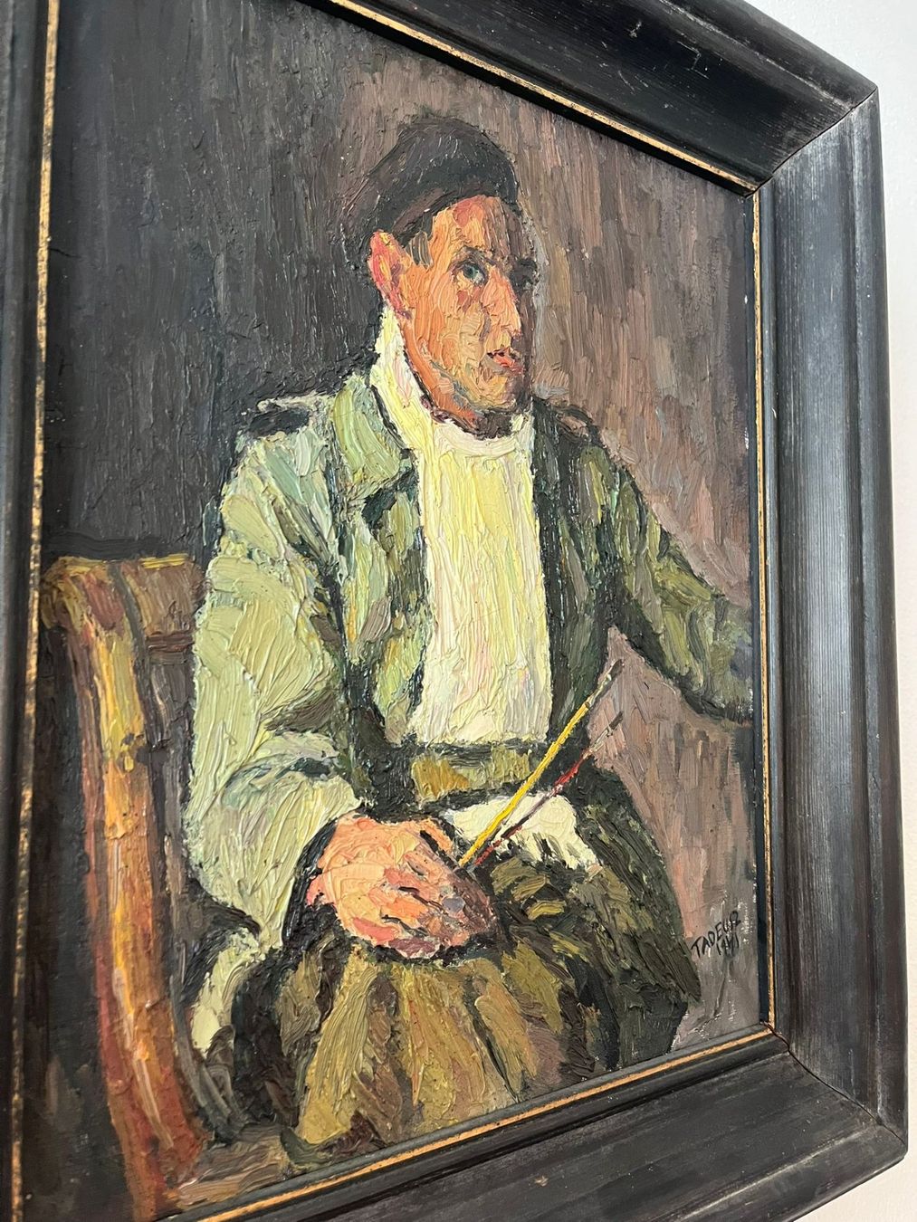 Dipinti: Gemälde Portrait Künstler – Usato da Balzers venduto da gifom 1
